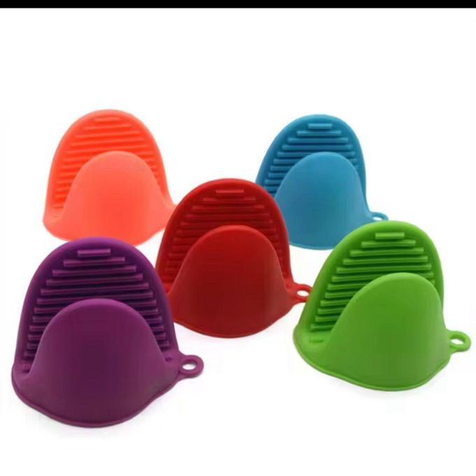 Silicone Pinch Grip Oven Mitts – Heat-Resistant Mini Cooking Gloves (Pair) - Multicolor